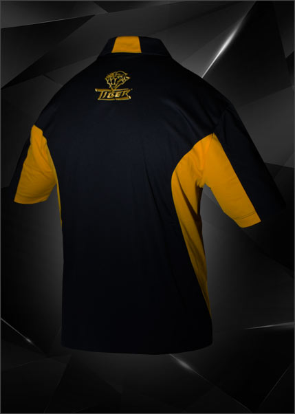 Tiger Men's Polo- Black/Gold